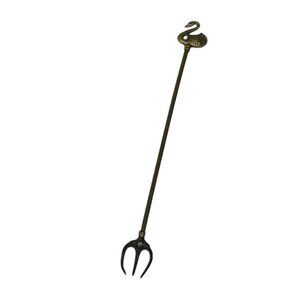 Vintage Brass Toasting Fork Swan Topped 15" Long Kitchen‎ Decor